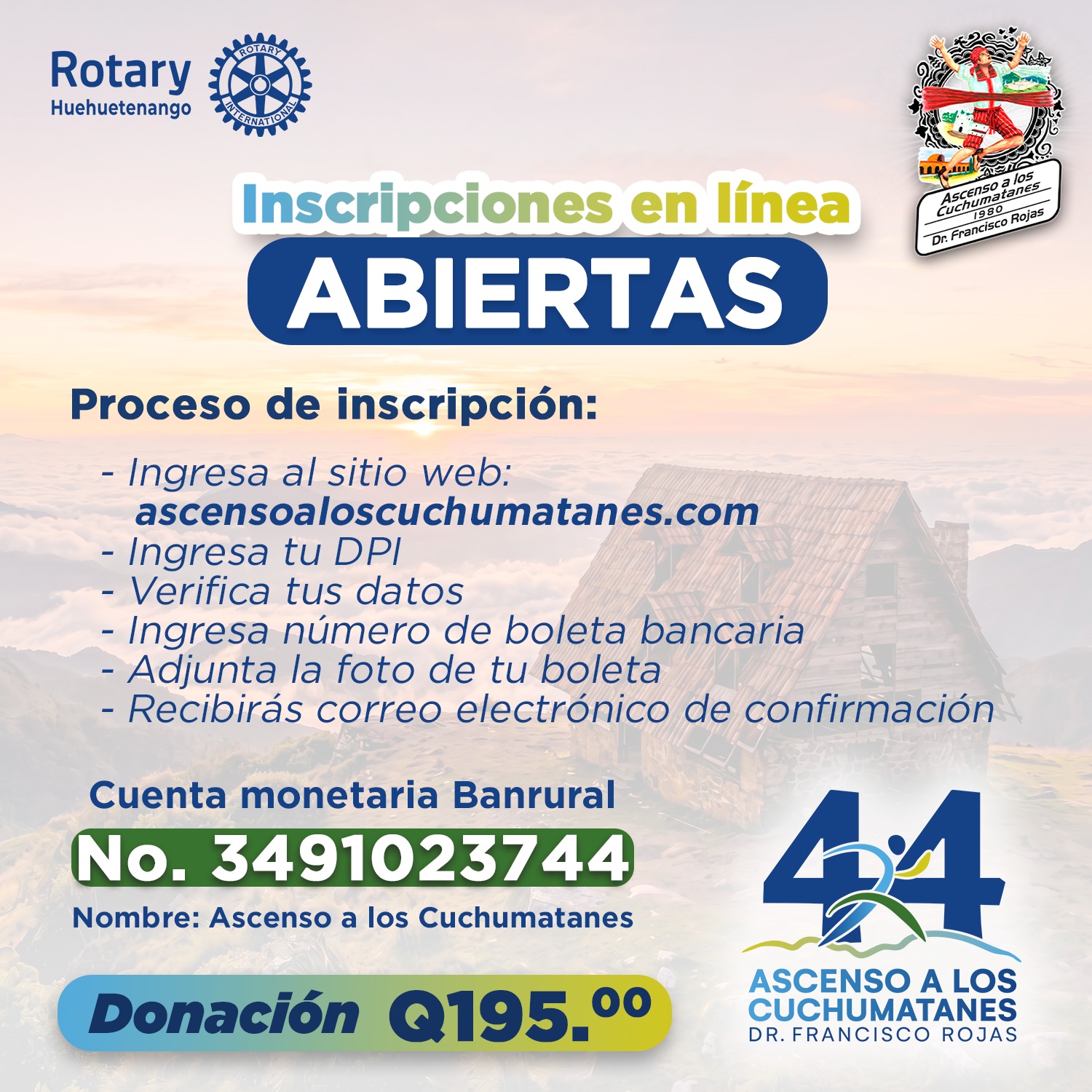 Pasos inscripción